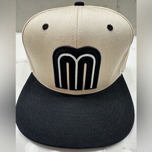 Black and Cream Cap with Logo